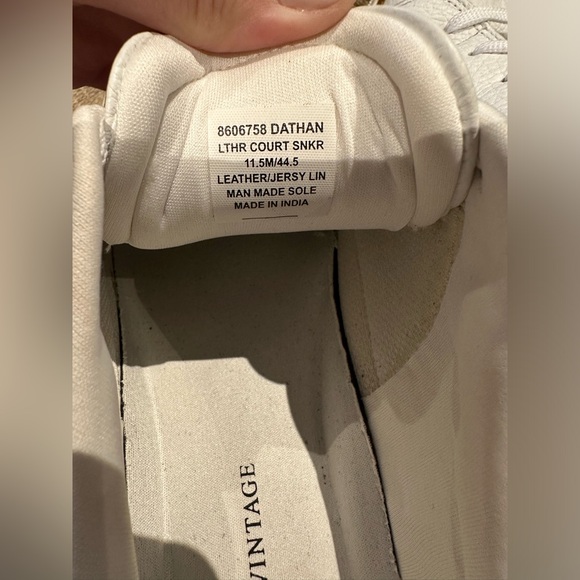 CROWN VINTAGE
Desc: Men's Crown Vintage Dathan Court White Leather Sneakers - Picture 4 of 10